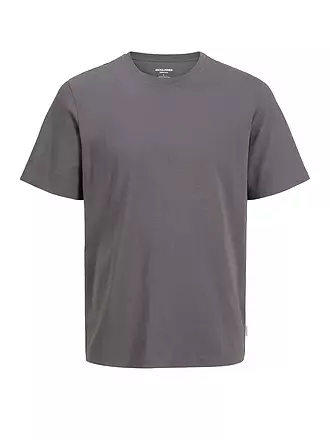 JACK & JONES | T-Shirt Slim Fit "JJEORGANIC" | grau